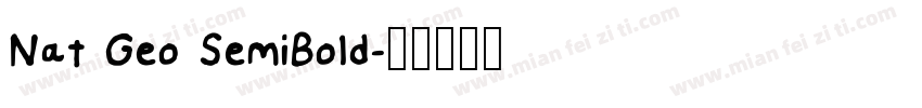 Nat Geo SemiBold字体转换